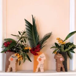 Face Bookend Vase By Justina Blakeney™ -home decoration facevasebookend