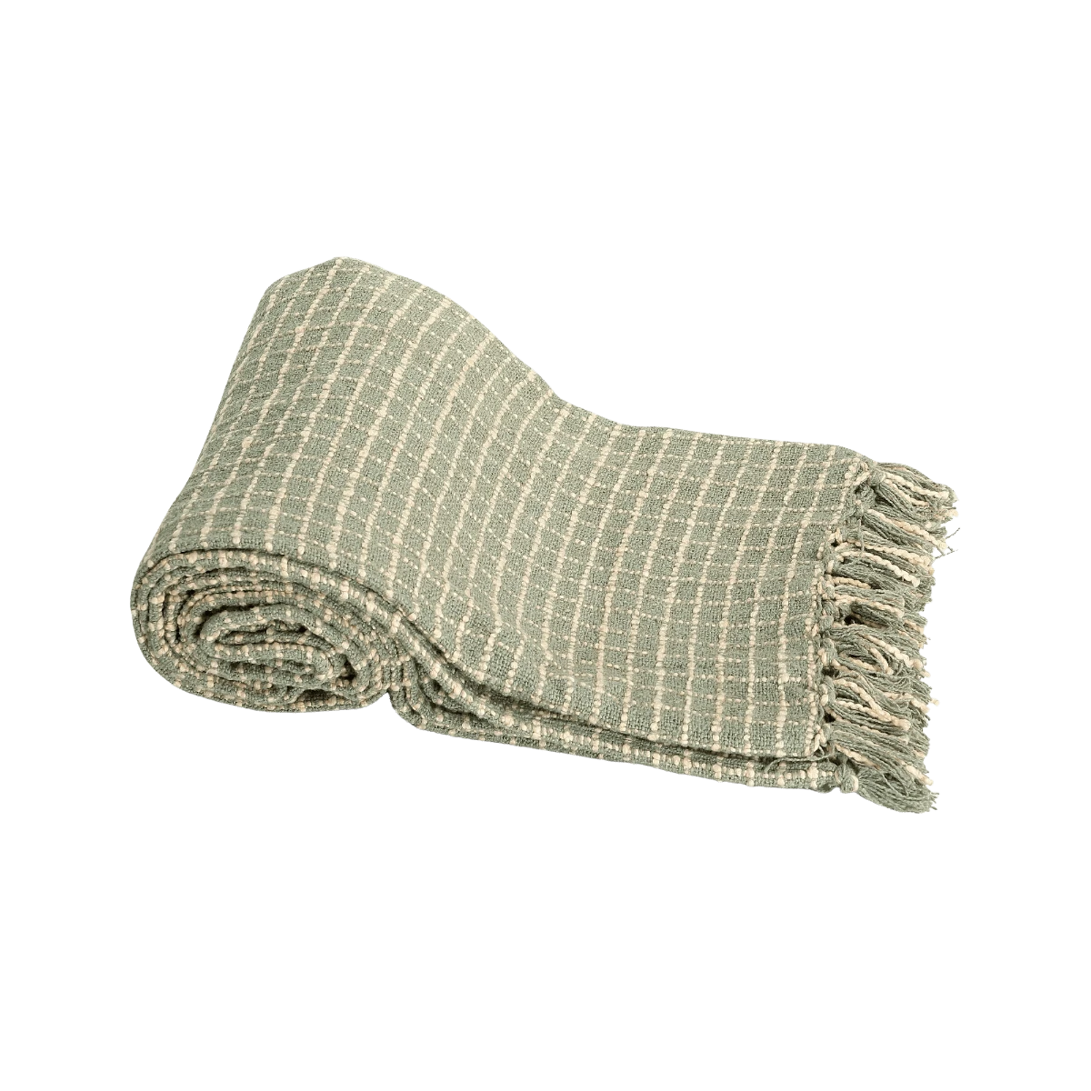 Sage Check Throw Blanket 5 Sage Check Throw Blanket - Image 3