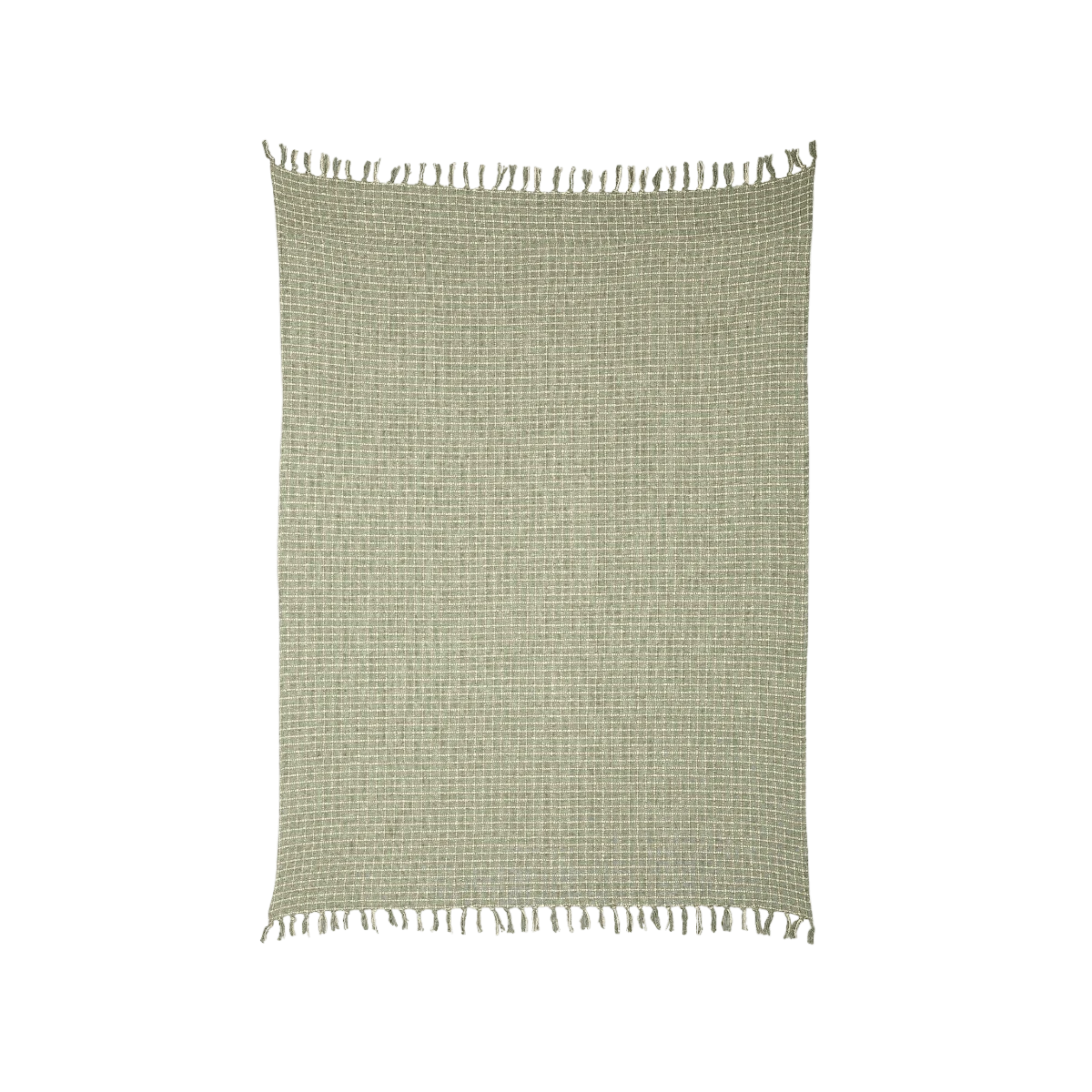 Sage Check Throw Blanket 4 Sage Check Throw Blanket - Image 2