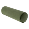 Cotton Velvet Bolster Pillow In Green -home decoration greenpillow