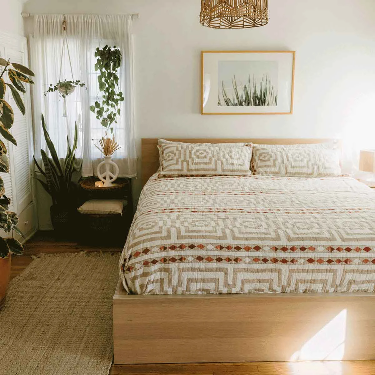 Cream Hypnotic Quilt Set By Jungalow® 7 Cream Hypnotic Quilt Set By Jungalow® - Image 5