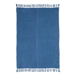 Indigo Fringe Throw Blanket -home decoration indigo2 PhotoRoom 1