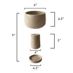 Kaya 3-Piece Ceramic Planter By Justina Blakeney™ -home decoration kayaplanter