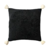 Black Monster Round Pillow By Justina Blakeney® X Loloi -home decoration loloipillow b85cc60d d6a6 42a4 abf1 463d24026add