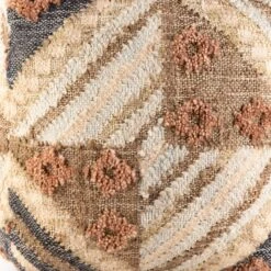 Jute Ratu Pouf -home decoration lupf001 detail swatch