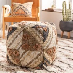 Jute Ratu Pouf -home decoration lupf001 styleshot 201