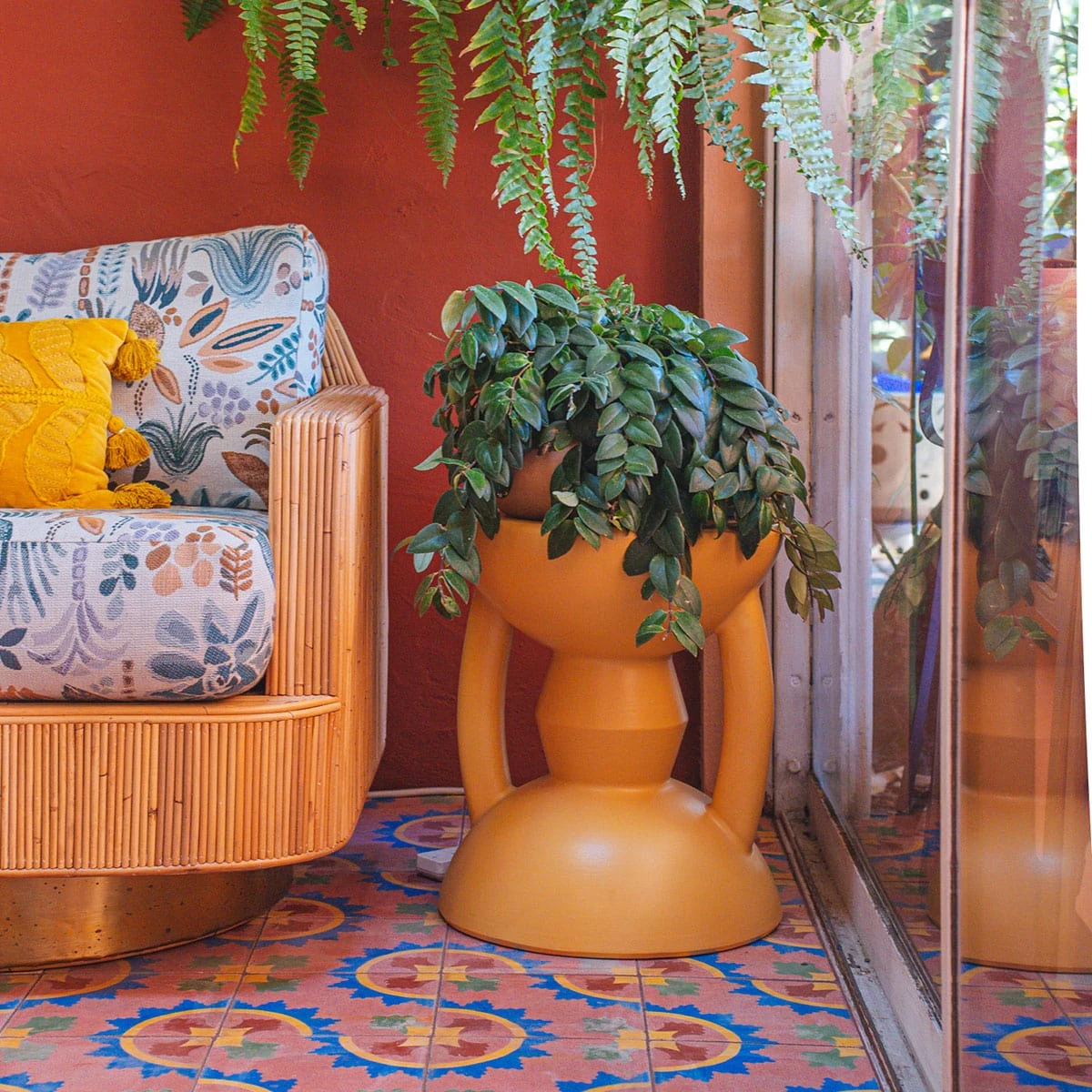 Sunflower Mali Hourglass Stool By Justina Blakeney™ 3 Sunflower Mali Hourglass Stool By Justina Blakeney™