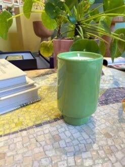 Kaya Ceramic Candle - Matcha Green/Pomegranate Sage -home decoration matchacandle