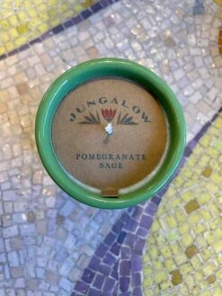 Kaya Ceramic Candle - Matcha Green/Pomegranate Sage -home decoration matchacandlelabel