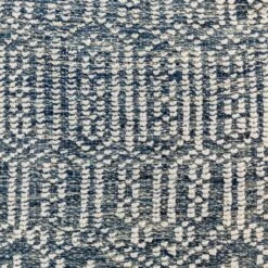 Navy Putri Hand Knotted Pouf -home decoration nbpf003 detail swatch
