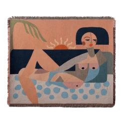 Nude Beach Throw Blanket By Jungalow®