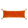 Orange Velvet Lumbar Pillow 1 Orange Velvet Lumbar Pillow -home decoration orangepillow