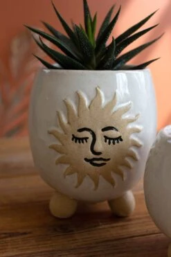 Ceramic Sun Planter Set -home decoration planter3