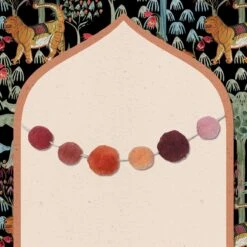 Spice Ombre Pom Pom Mini Garland By Like A Lion™