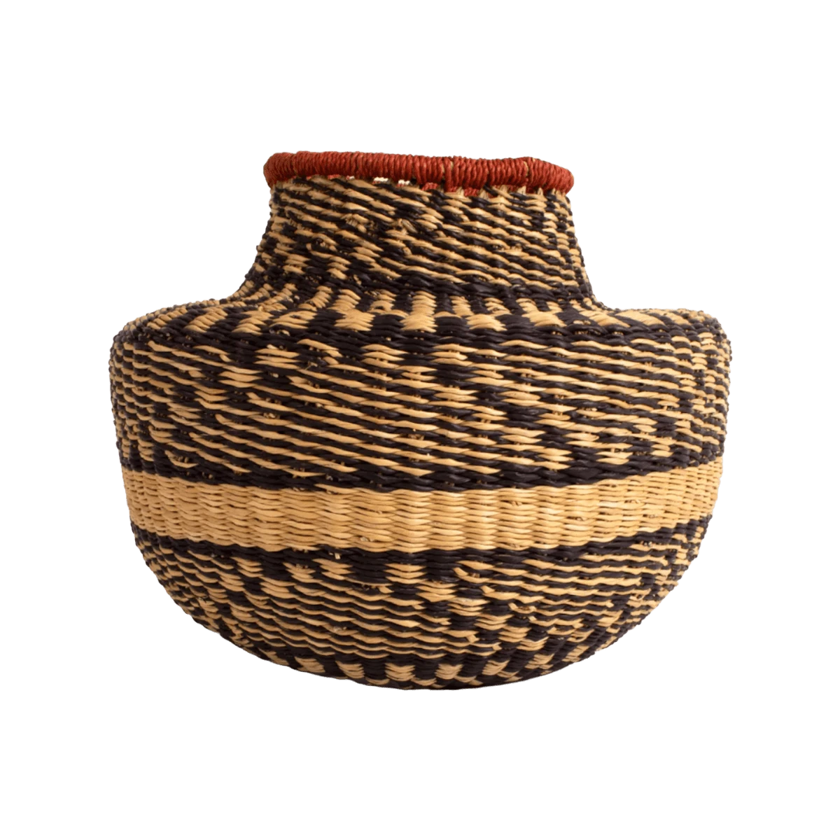 Zebra Woven Basket 3 Zebra Woven Basket