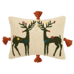 Reindeer Games Hook Pillow By Jungalow®