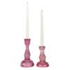 Rose Glass Candlestick Holder Set 2 Rose Glass Candlestick Holder Set -home decoration rosesticks PhotoRoom