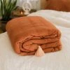 Sol Natural Dyed Quilt In Rust By Like A Lion™ 2 Sol Natural Dyed Quilt In Rust By Like A Lion™ -home decoration rust3