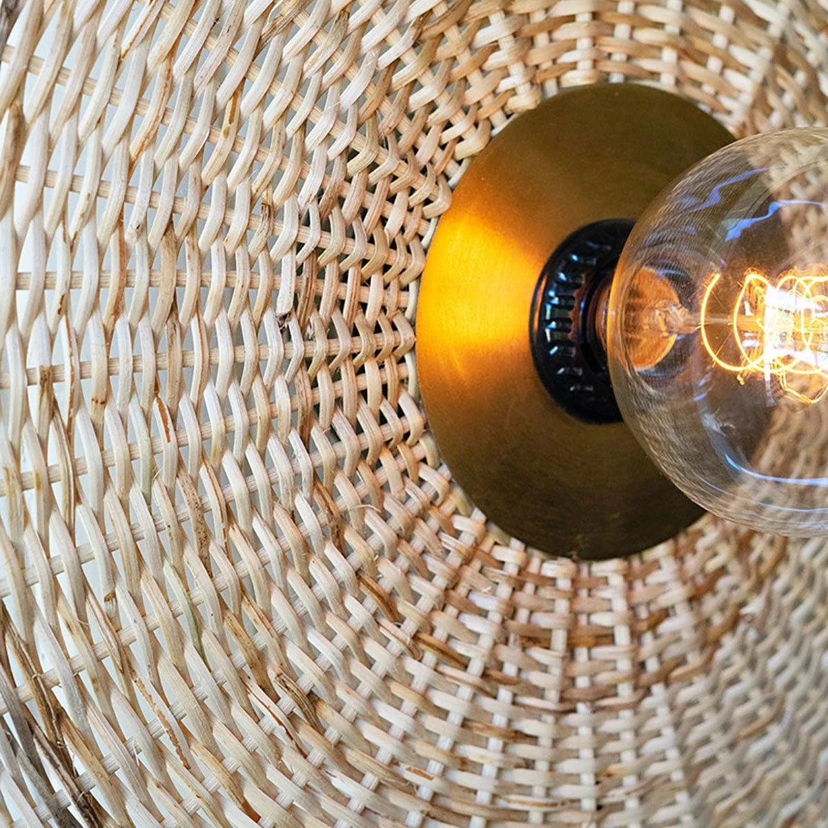 Rattan Wall Sconce Lamp 4 Rattan Wall Sconce Lamp - Image 2