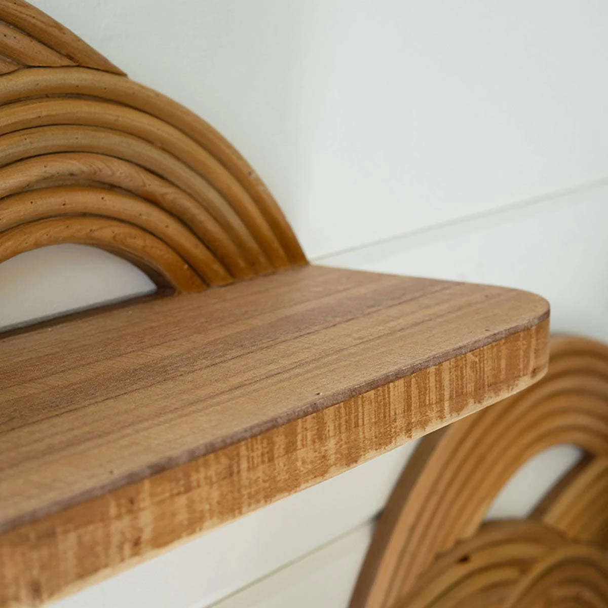 Arched Cane Shelf Set 4 Arched Cane Shelf Set - Image 2