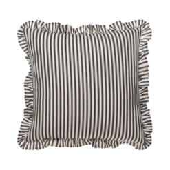 Ruffle Striped Pillow