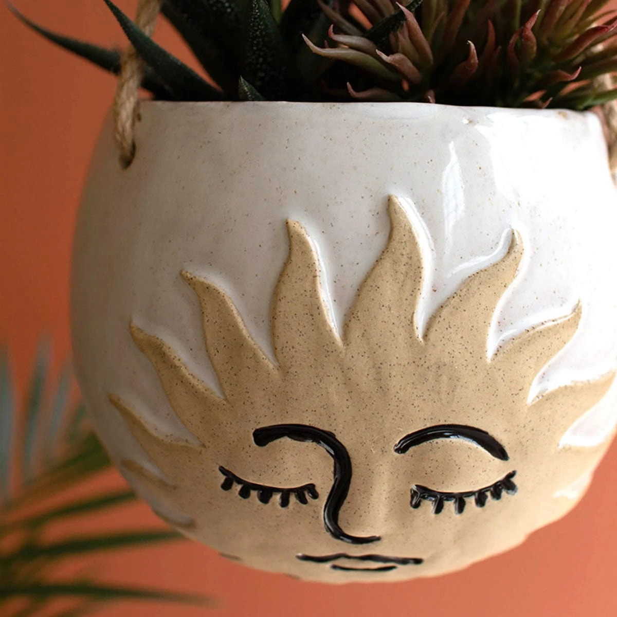 Sun Ceramic Hanging Planter 4 Sun Ceramic Hanging Planter - Image 2