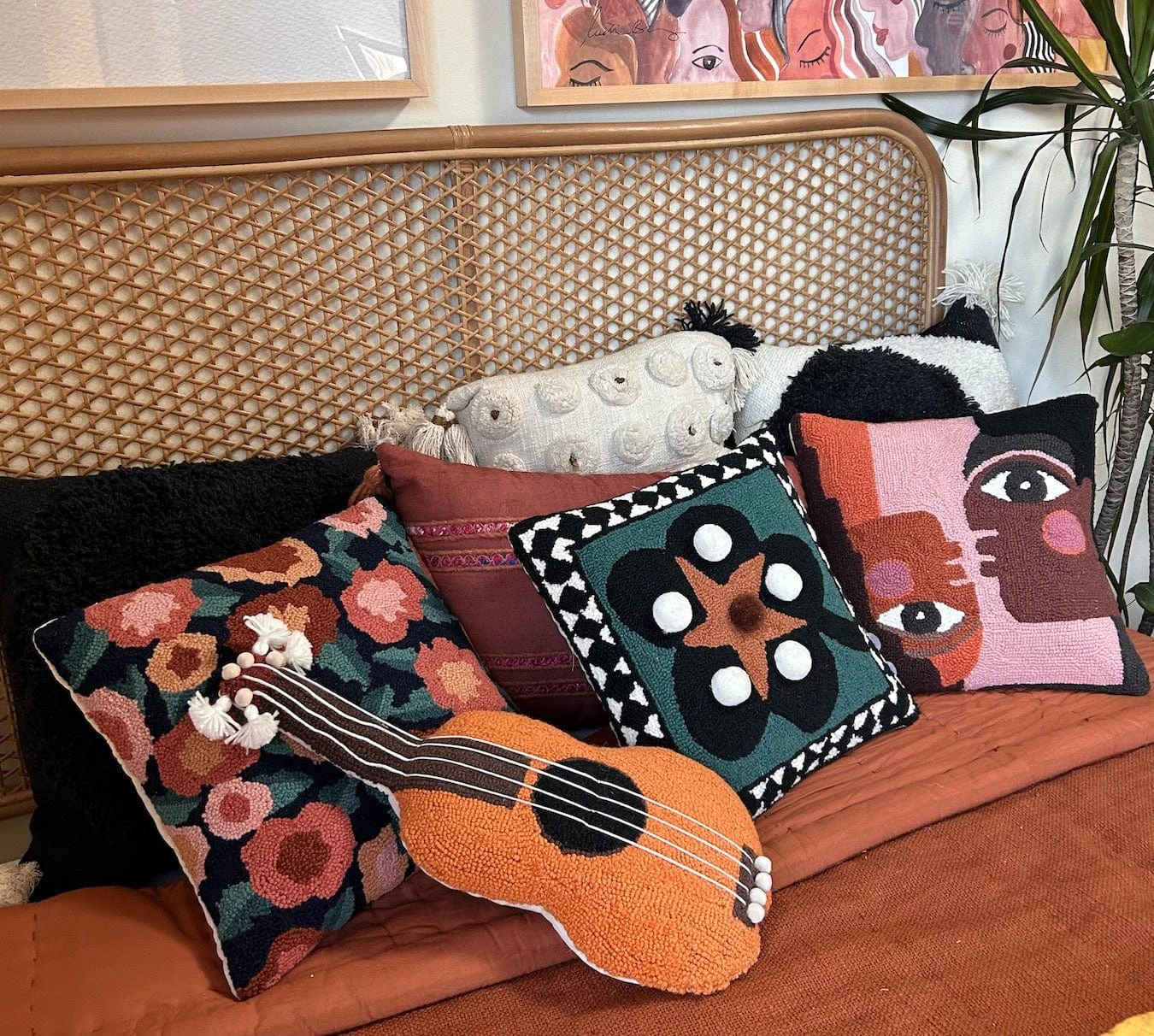 Suz Hook Pillow In Midnight By Jungalow® 4 Suz Hook Pillow In Midnight By Jungalow® - Image 2