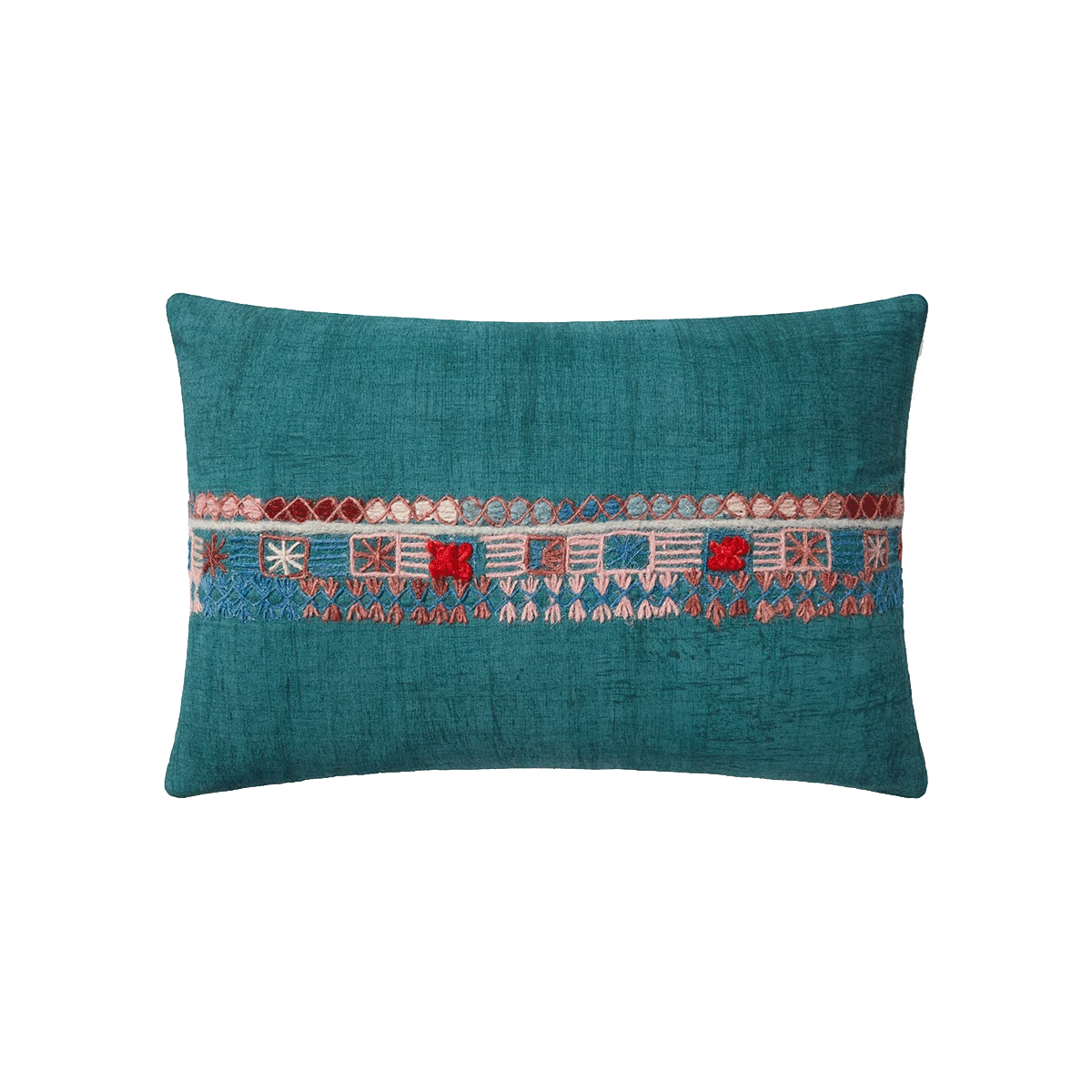 Teal Campo Pillow By Justina Blakeney® X Loloi 3 Teal Campo Pillow By Justina Blakeney® X Loloi