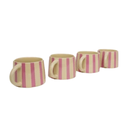 Tierra Striped Mug Set In Lavender -home decoration tierramug3