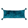 Blue Velvet Lumbar Pillow -home decoration velvetlumbarpillow