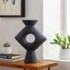 Dark Grey Putra Vase 1 Dark Grey Putra Vase -home decoration yag008 styleshot 201